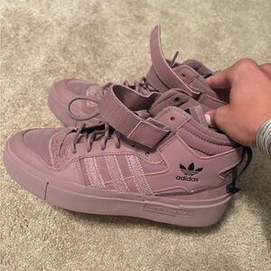 Adidas Mauve High-Top Sneakers